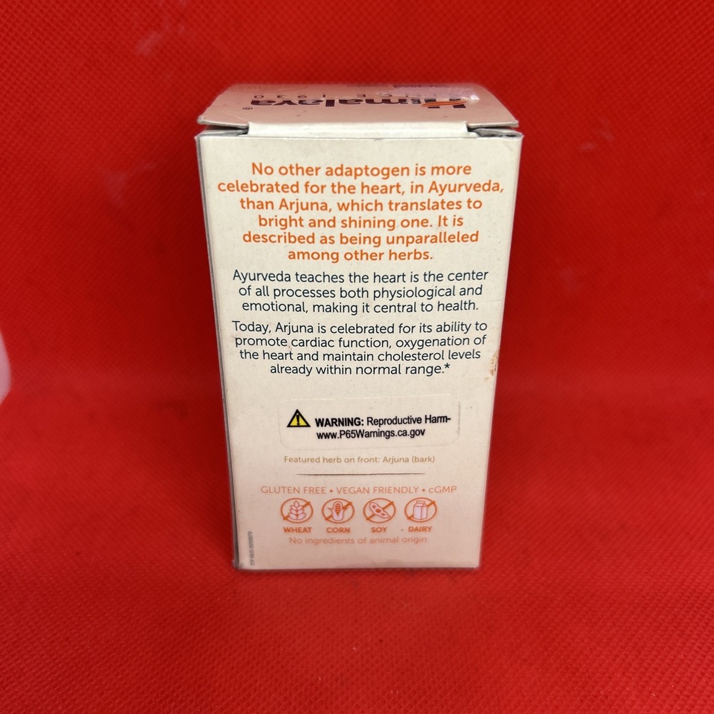Himalaya Arjuna 60 Caplets 2 Month Supply NON GMO Organic Cardiac Heart Wellness - Picture 3 of 4